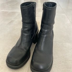 Urban outfitters black leather boots